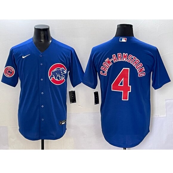 Mens Youths Kids Womens Pete Crow-Armstrong Royal Stitched Jersey